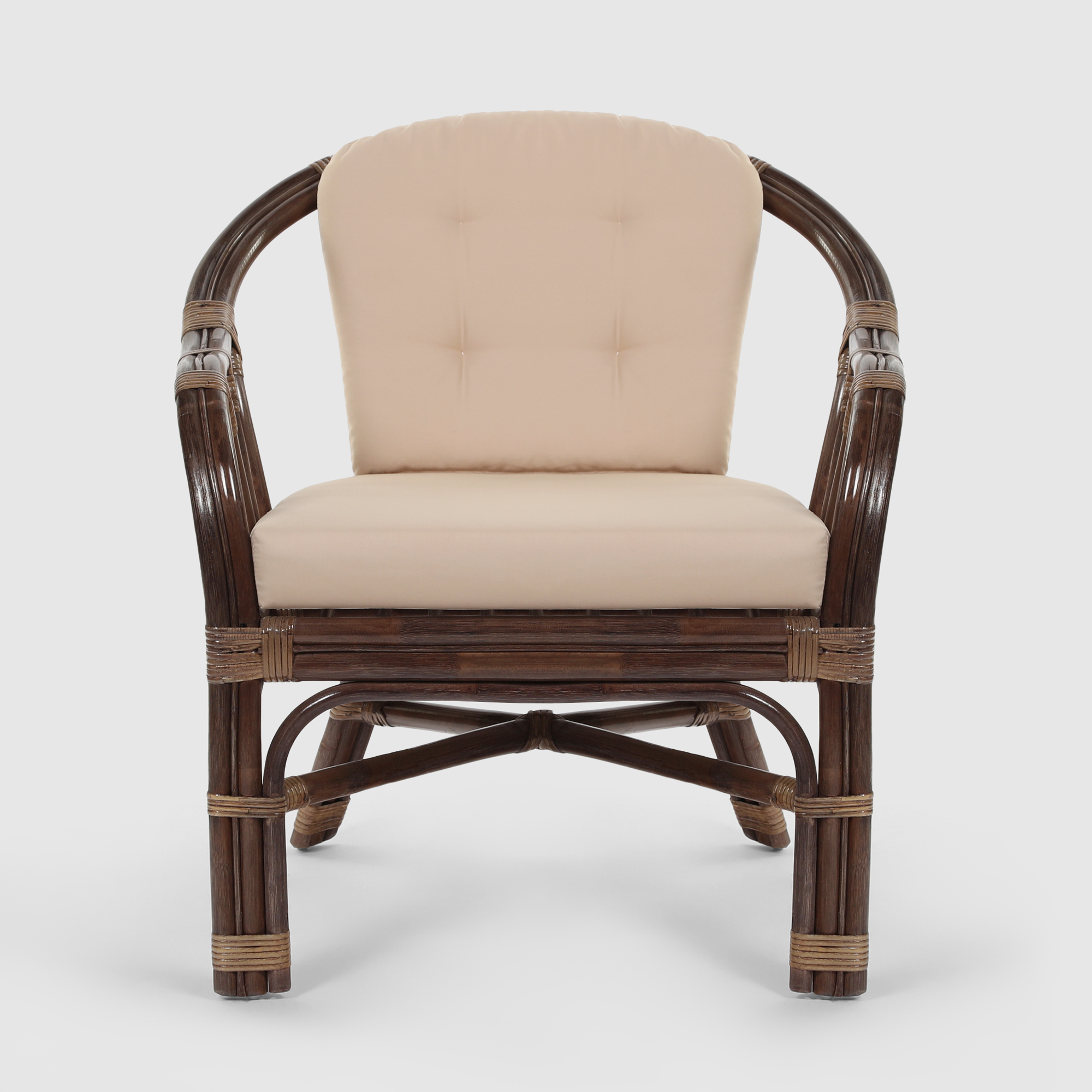 Комплект мебели Rattan grand San Marino medium brown 3 предмета, цвет коричневый, размер 60х67х70 см - фото 4