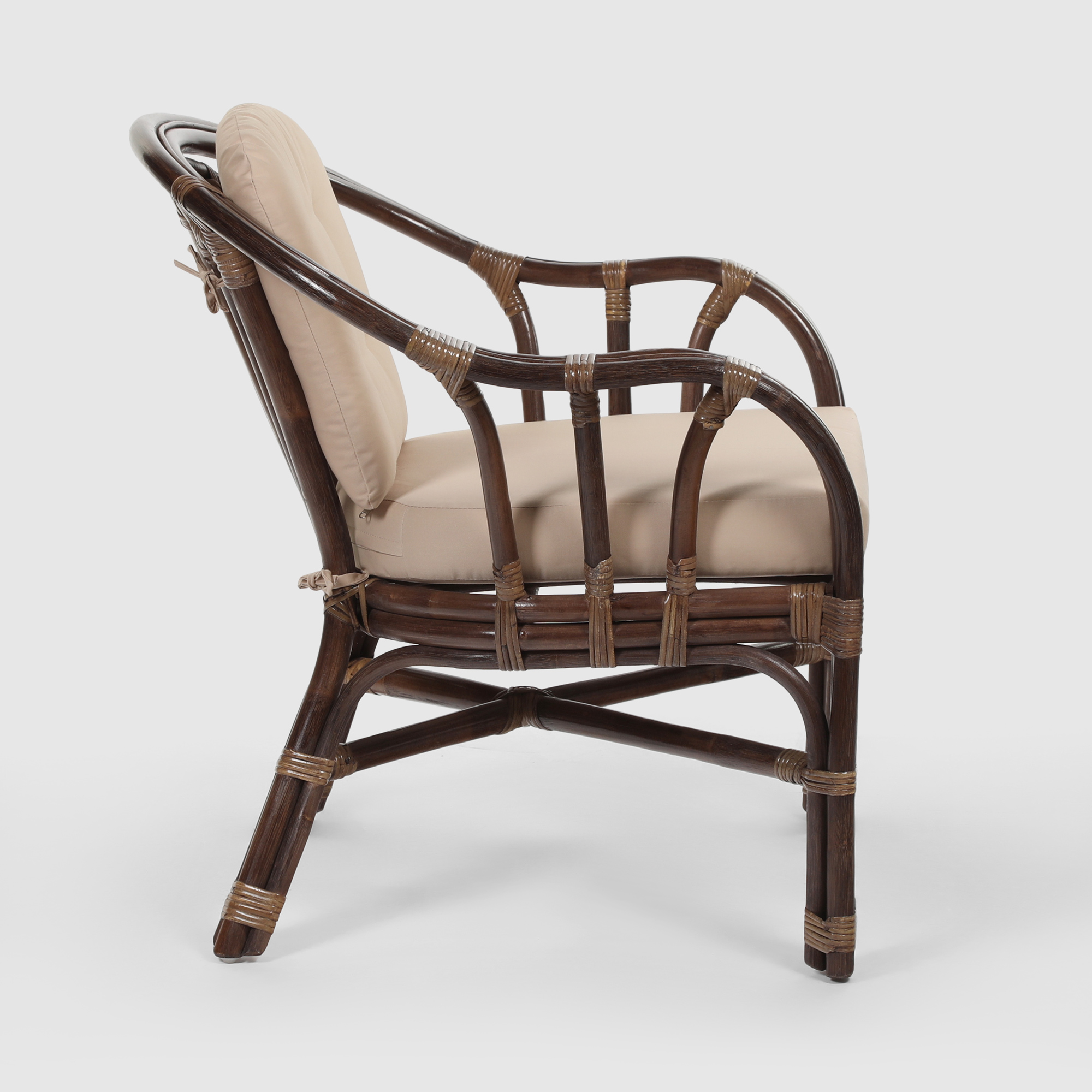 Комплект мебели Rattan grand San Marino medium brown 3 предмета, цвет коричневый, размер 60х67х70 см - фото 5