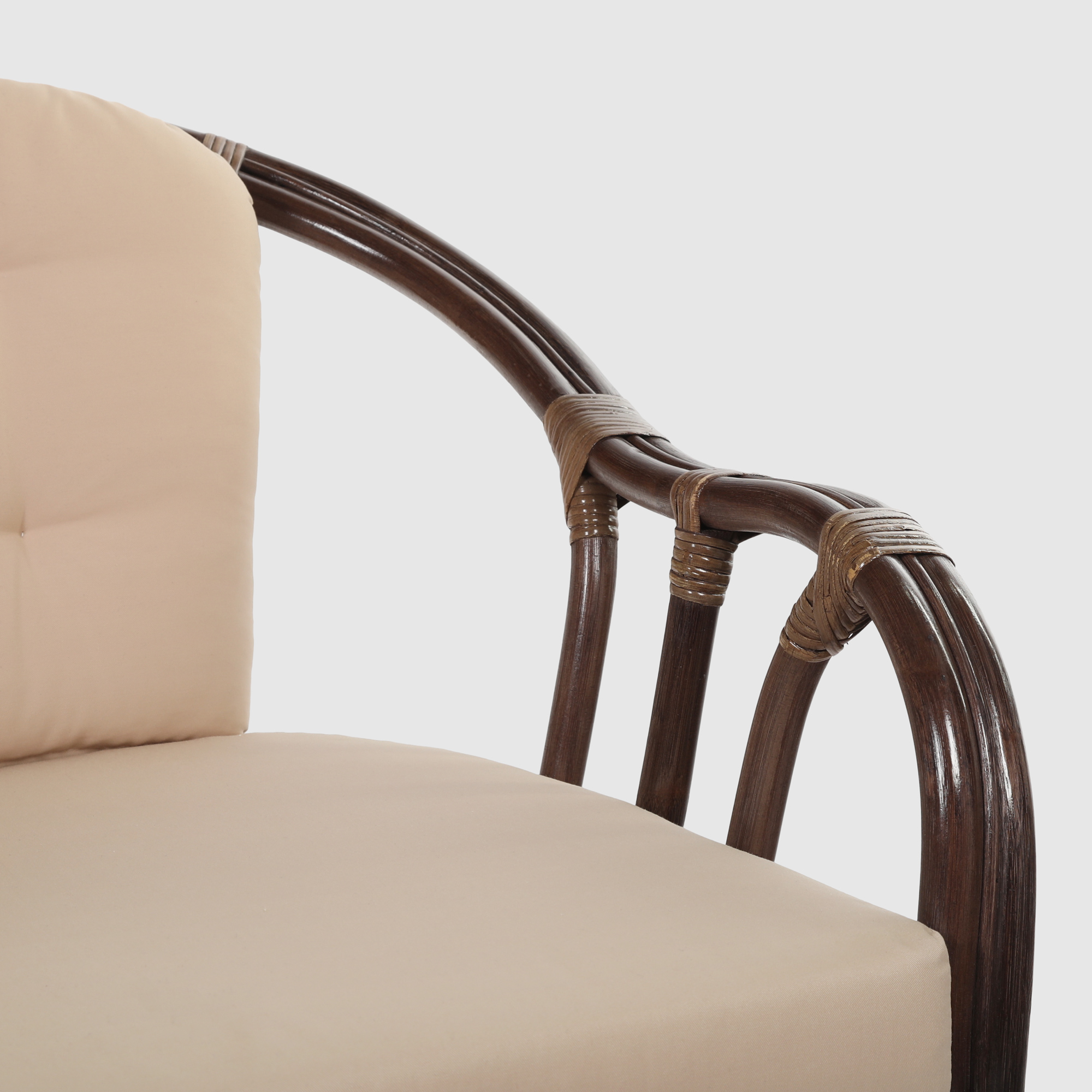 Комплект мебели Rattan grand San Marino medium brown 3 предмета, цвет коричневый, размер 60х67х70 см - фото 9