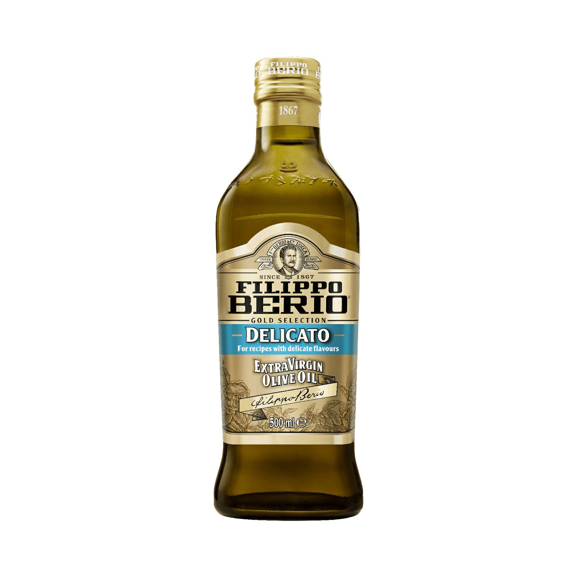 Оливковое масло Filippo Berio Delicato Extra Virgin 0,5 л - фото 1