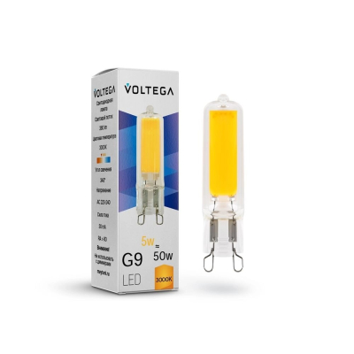 Изображение товара Светодиодная лампа Voltega Simple Capsule 5W 3000K G9 для теплого освещения