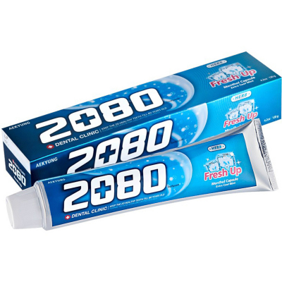 Изображение товара Зубная паста Kerasys Dental Clinic 2080 Fresh Up Освежающая 120 г для всей семьи