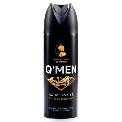 Изображение товара Мужской антиперспирант Q'Men Active sports спрей 200 мл для защиты от пота и запаха