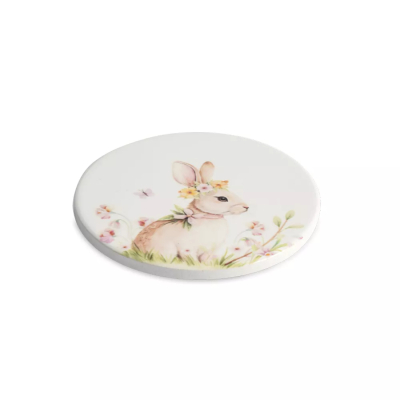 Изображение товара Подставка под кружку Anna Lafarg кролик с венком 11 см