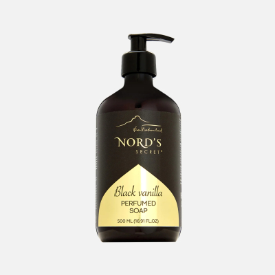 Изображение товара Крем-мыло жидкое Nord''s Secret black vanilla 500 мл с ароматом ванили Изображение товара Крем-мыло жидкое Nord''s Secret black vanilla 500 мл с ароматом ванили
