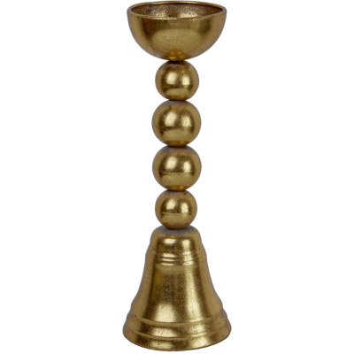 Изображение товара Подсвечник Glasar 9х9х27 см золотистый из металла