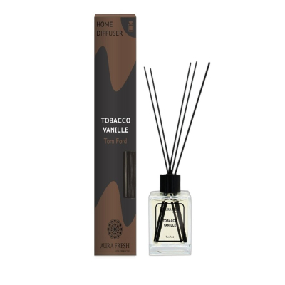 Изображение товара Аромадиффузор Aura Fresh TOBACCO VANILLE 50 мл с палочками для дома и офиса Изображение товара Аромадиффузор Aura Fresh TOBACCO VANILLE 50 мл с палочками для дома и офиса