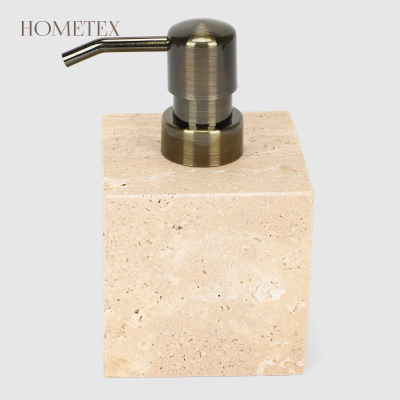 Изображение товара Диспенсер пористый Hometex для мыла из травертин бежевый 8х8х13.5 см Изображение товара Диспенсер пористый Hometex для мыла из травертин бежевый 8х8х13.5 см