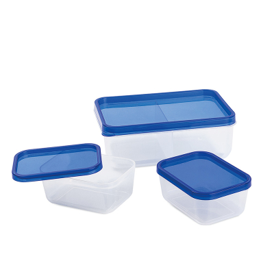 Изображение товара Набор из 3 контейнеров Urve Plastik для хранения продуктов высокого качества