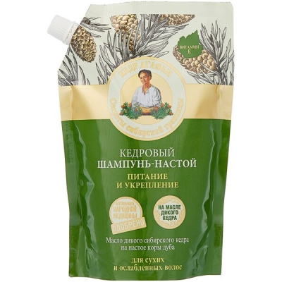 Изображение товара Натуральный шампунь для сухих и ослабленных волос 500 мл Рецепты бабушки Агафьи
