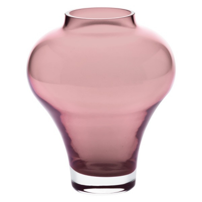 Изображение товара Ваза Krosno Бутон 22,2 см Розовая стеклянная элегантная мебельная вазa