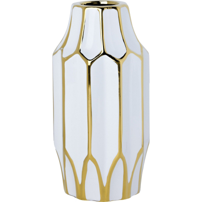 Изображение товара Ваза Glasar 10х10х21 см керамическая белая