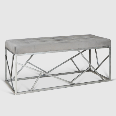 Изображение товара Оттоманка Design 120x48x52 см серый - стильный и практичный элемент интерьера