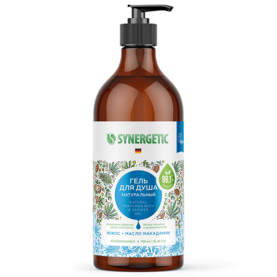 Изображение товара Гель для душа Synergetic Кокос и масло макадамии, 750 мл