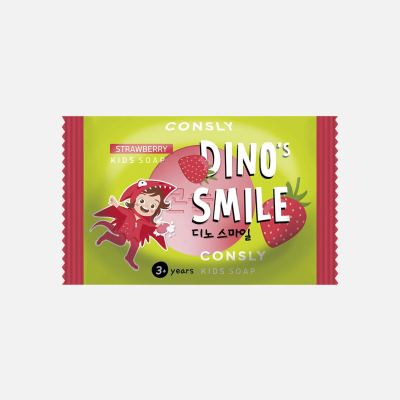 Изображение товара Мыло детское Consly Dino's smile с клубникой 90 г Изображение товара Мыло детское Consly Dino's smile с клубникой 90 г