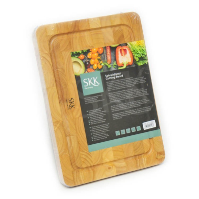 Изображение товара Доска разделочная с желобом 40х30х3 см Skk - прочная и практичная кухонная поверхность
