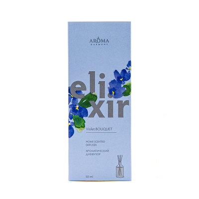 Изображение товара Ароматический диффузор Aroma Harmony Elixir Violet bouquet 50 мл для дома и офиса Изображение товара Ароматический диффузор Aroma Harmony Elixir Violet bouquet 50 мл для дома и офиса