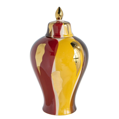 Изображение товара Ваза с крышкой Glasar 20х20х35 см