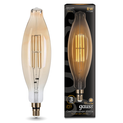Изображение товара Лампа gauss vintage bt120 8w e27 g 2400k