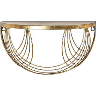 Изображение товара Настенная консоль Glasar золотого цвета 50x25x25 см