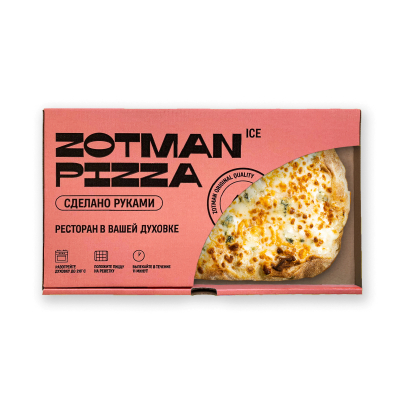 Изображение товара Пицца Zotman Четыре сыра ICE 15х30, 290 г