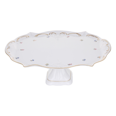 Изображение товара Поднос овальный на ножках Leander Офелия 3051 41 см фарфор Чехия