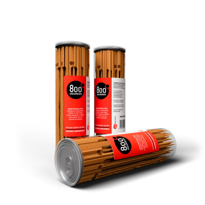 Изображение товара Длинные бамбуковые шпажки для шашлыка 800 Degrees Bamboo Skewers 130 шт