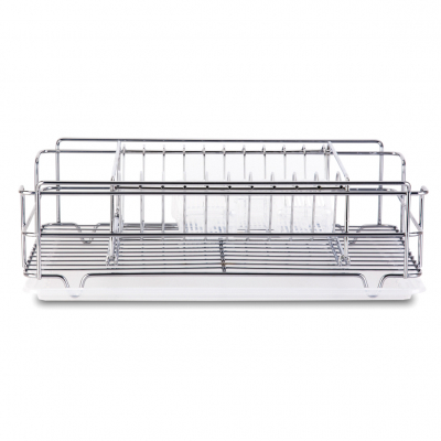 Изображение товара Настольная сушилка для посуды Tekno-tel, 2 яруса, металл, серебряная Изображение товара Настольная сушилка для посуды Tekno-tel, 2 яруса, металл, серебряная