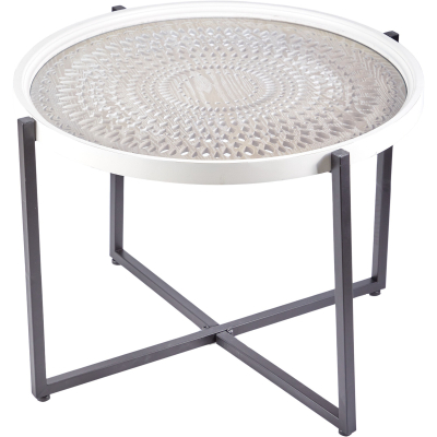 Изображение товара Кофейный столик Glasar Ажур 69x69x50 стильное дизайнерское решение