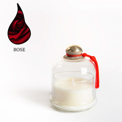 Изображение товара Аромасвеча Nour Bougie Le dome Rose 436 г ароматическая свеча с розой