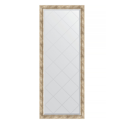 Изображение товара Зеркало напольное с гравировкой в багетной раме Evoform прованс с плетением 70 мм 78x198 см 
