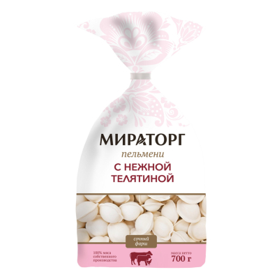 Изображение товара Пельмени Мираторг с нежной телятиной, 700 г Изображение товара Пельмени Мираторг с нежной телятиной, 700 г
