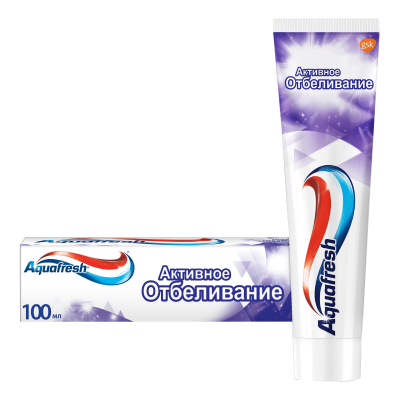 Изображение товара Зубная паста Aquafresh Активное отбеливание 100 мл для эффективного ухода Изображение товара Зубная паста Aquafresh Активное отбеливание 100 мл для эффективного ухода
