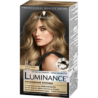 Изображение товара Краска для волос Schwarzkopf Luminance Color 8.4 Классический русый Изображение товара Краска для волос Schwarzkopf Luminance Color 8.4 Классический русый