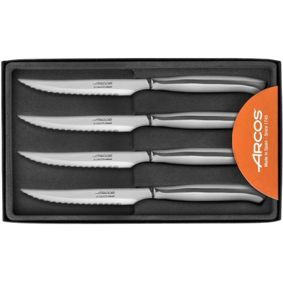 Изображение товара Набор столовых ножей Arcos для стейка 4 шт высокое качество нержавеющая сталь
