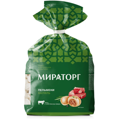 Изображение товара Пельмени Мираторг халяль, пакет, 700 г