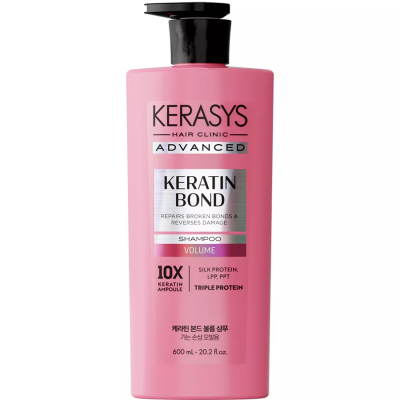 Изображение товара Шампунь KeraSys advanced keratin bond объем 600 мл для поврежденных волос Изображение товара Шампунь KeraSys advanced keratin bond объем 600 мл для поврежденных волос