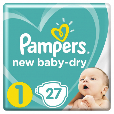 Изображение товара Подгузники для новорожденных Pampers New Baby 2-5 кг. 27 шт.
