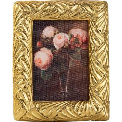 Изображение товара Картина Glasar цветы масло 10х2х12 см красивый декоративный элемент