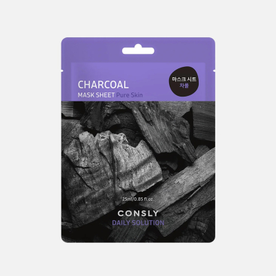 Изображение товара Маска тканевая для лица Consly Daily solution с древесным углём 25 мл Изображение товара Маска тканевая для лица Consly Daily solution с древесным углём 25 мл