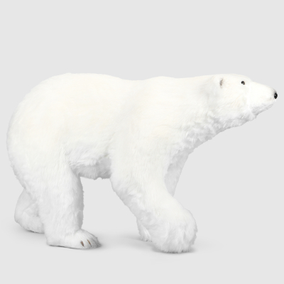 Изображение товара Декоративная фигура медведь белый 109х46х64 см James arts новогодний декор