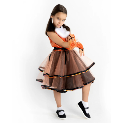 Изображение товара Костюм лисички Larisol Kids для девочки р.140 карнавальный костюм Изображение товара Костюм лисички Larisol Kids для девочки р.140 карнавальный костюм