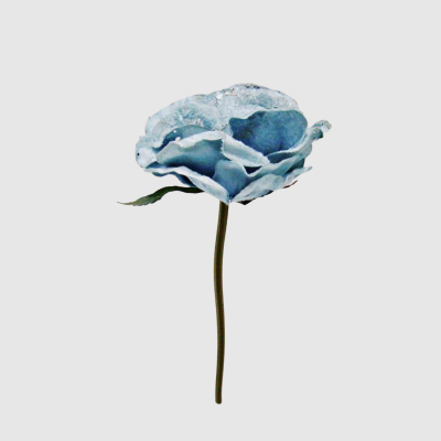 Изображение товара Роза новогодняя Конэко-О голубая 30 см