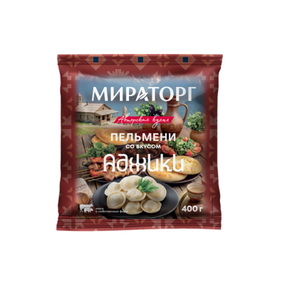 Изображение товара Пельмени Мираторг со вкусом аджики 400 г Изображение товара Пельмени Мираторг со вкусом аджики 400 г