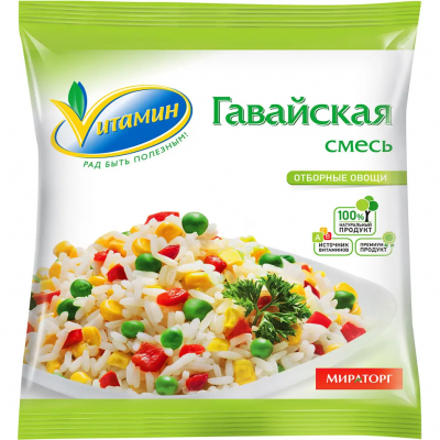 Изображение товара Смесь овощная Vитамин Гавайская, 400 г