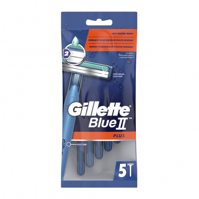Изображение товара Бритвенный станок Gillette Blue II Plus - качественное мужское бритье