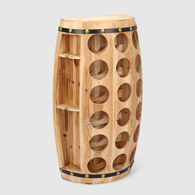 Изображение товара Подставка Magic Home для 18 бутылок и 4 бокалов из натурального дерева Изображение товара Подставка Magic Home для 18 бутылок и 4 бокалов из натурального дерева