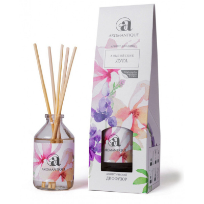 Изображение товара Ароматический диффузор Aromantique Альпийские луга 50 мл с регулируемым ароматом Изображение товара Ароматический диффузор Aromantique Альпийские луга 50 мл с регулируемым ароматом