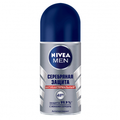 Изображение товара Дезодорант-антиперспирант шариковый Nivea Серебряная защита 50 мл