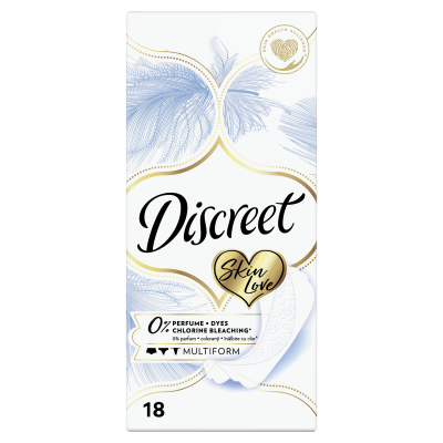 Изображение товара Женские ежедневные прокладки Discreet Multiform Skin Love 18 шт Изображение товара Женские ежедневные прокладки Discreet Multiform Skin Love 18 шт